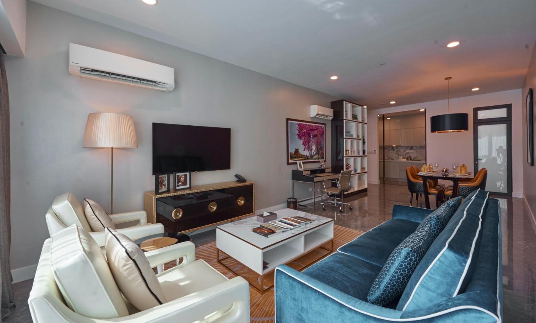 The Face Style Hotel Kuala Lumpur Dış mekan fotoğraf A living room in a condominium