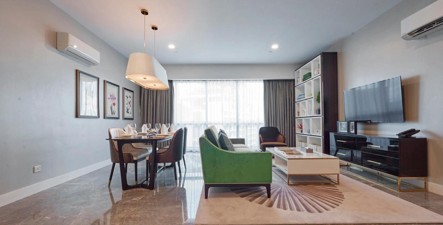 The Face Style Hotel Kuala Lumpur Dış mekan fotoğraf A living room in a condominium