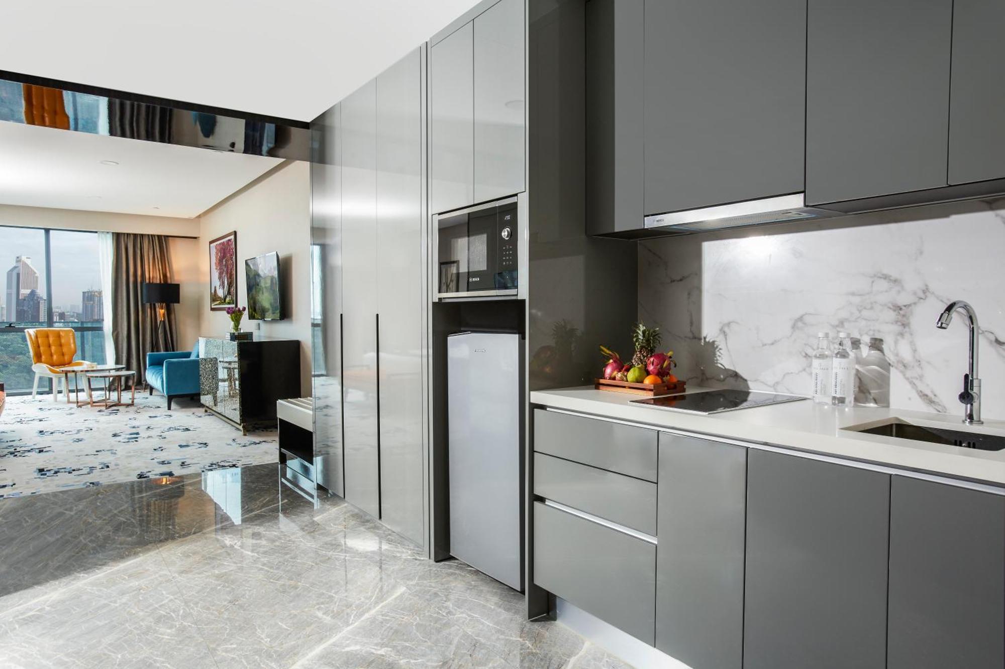 The Face Style Hotel Kuala Lumpur Dış mekan fotoğraf A 3D rendering of a kitchen