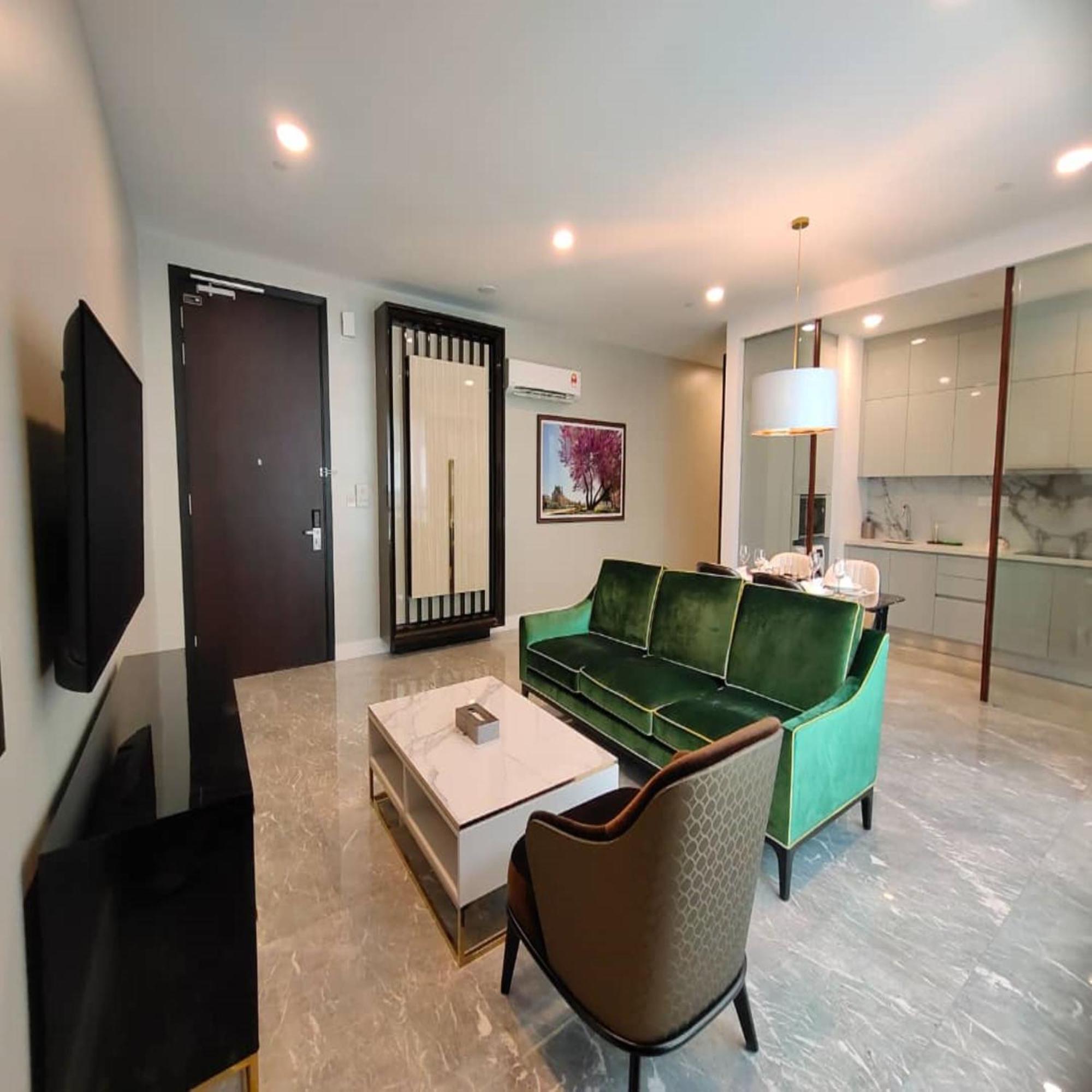 The Face Style Hotel Kuala Lumpur Dış mekan fotoğraf A living room in a serviced apartment in Singapore